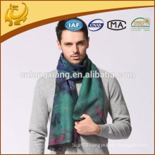 China Factory Style 100% Pure Silk Wholesale Men's Own Design Silk Scarf